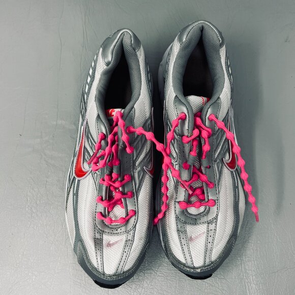 Nike Initiator Shoes Womens‎ Size 8.5 Silver Gray Pink Running 395663 101 - Picture 3 of 9